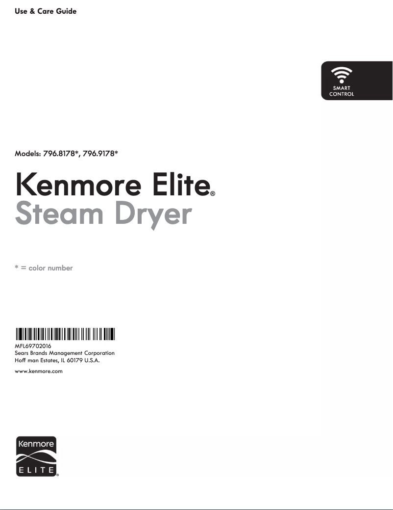 Page 1 de la notice Manuel utilisateur Kenmore 796.81783