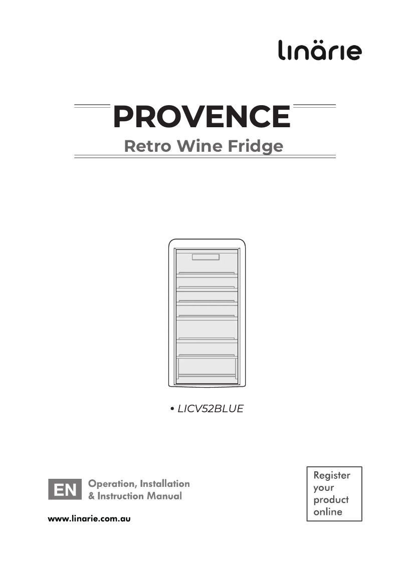Page n°1 - Manuel utilisateur Linarie Provence LICV52