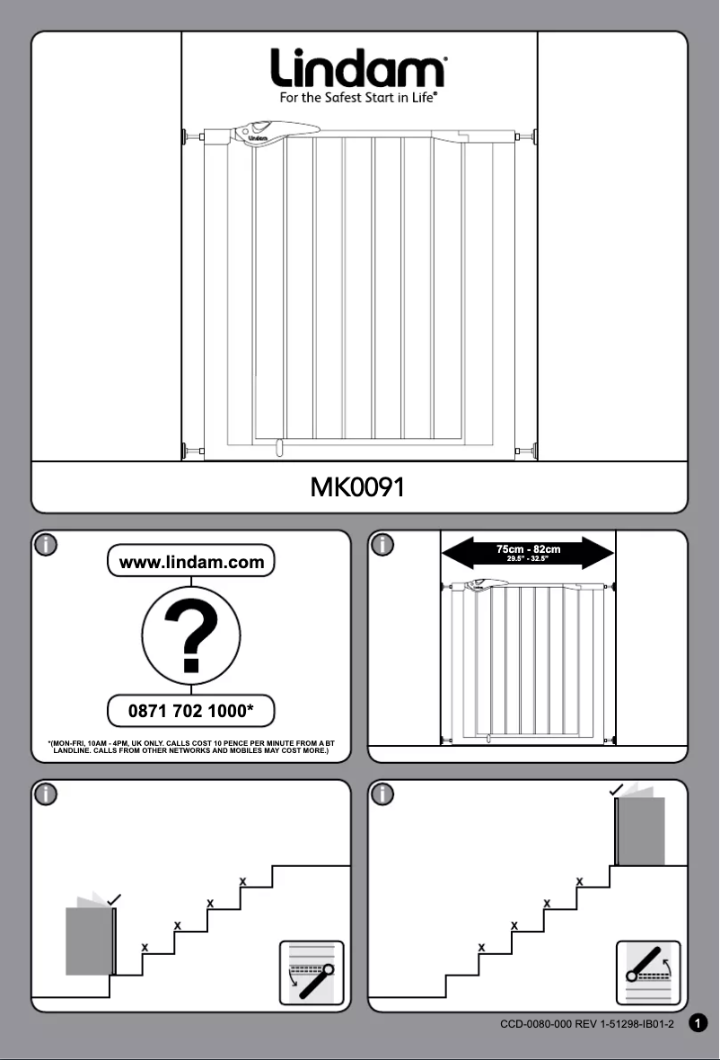 Page 1 de la notice Manuel utilisateur Lindam Easy Fit Plus Deluxe