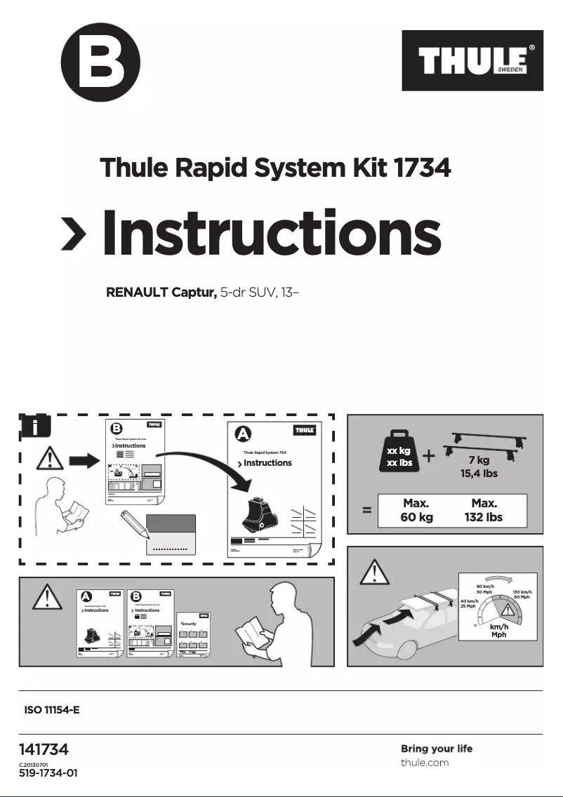 Image de la première page du manuel de l'appareil Rapid System Kit 1734