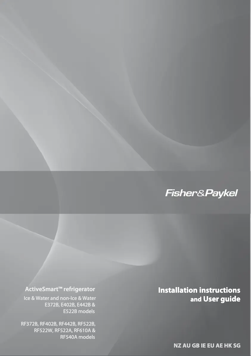 Página 1 del manual Manual de usuario Fisher & Paykel E442BLXFDJ5