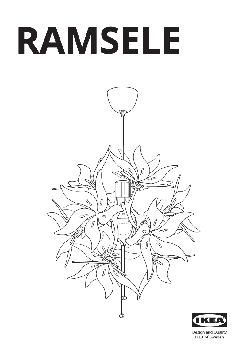 Page 1 de la notice Manuel utilisateur Ikea RAMSELE 104.071.03