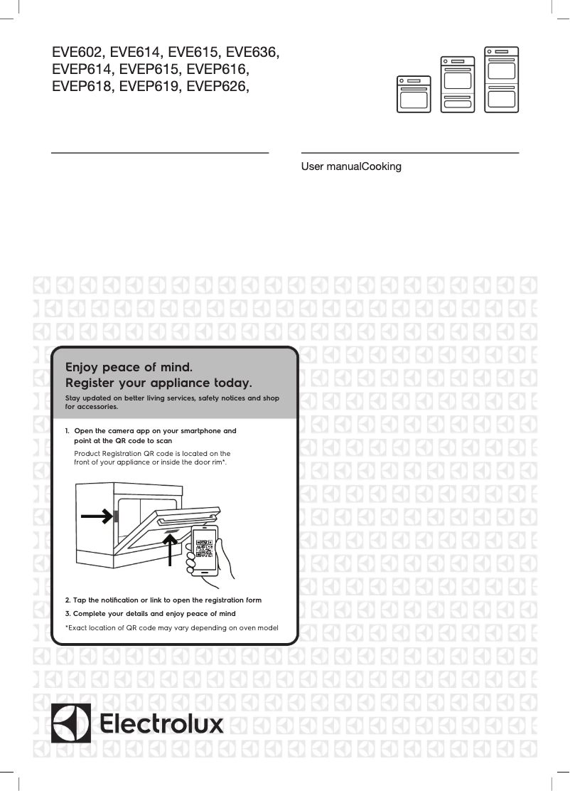 Page 1 de la notice Manuel utilisateur Electrolux EVEP616
