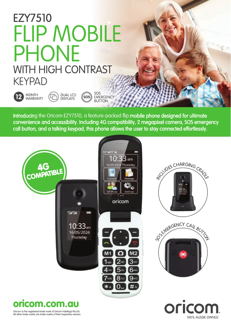 Image de la première page du manuel de l'appareil EZY7510