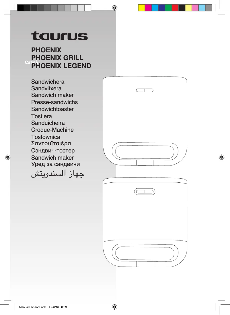Image de la première page du manuel de l'appareil MySandwich Grill