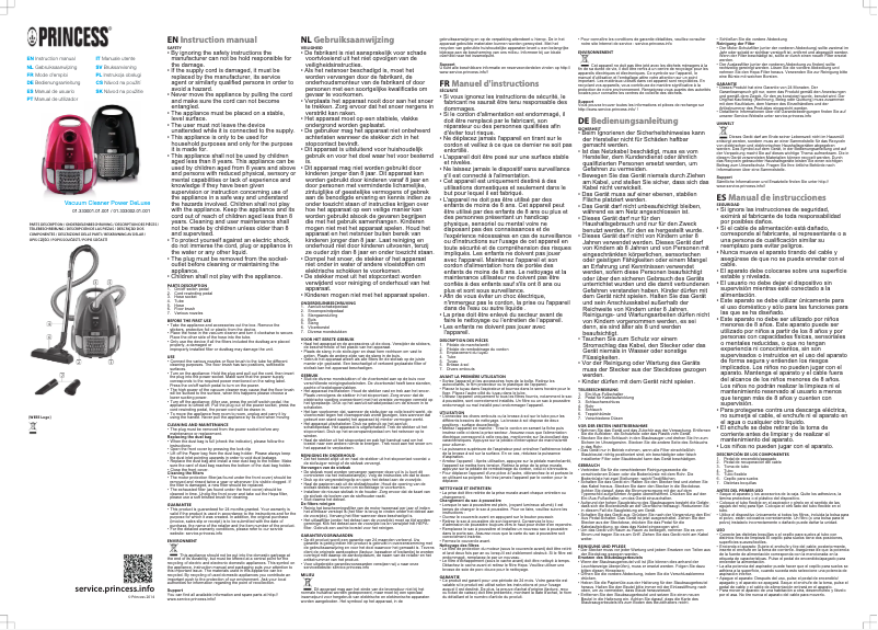 Image de la première page du manuel de l'appareil Power Deluxe 333001