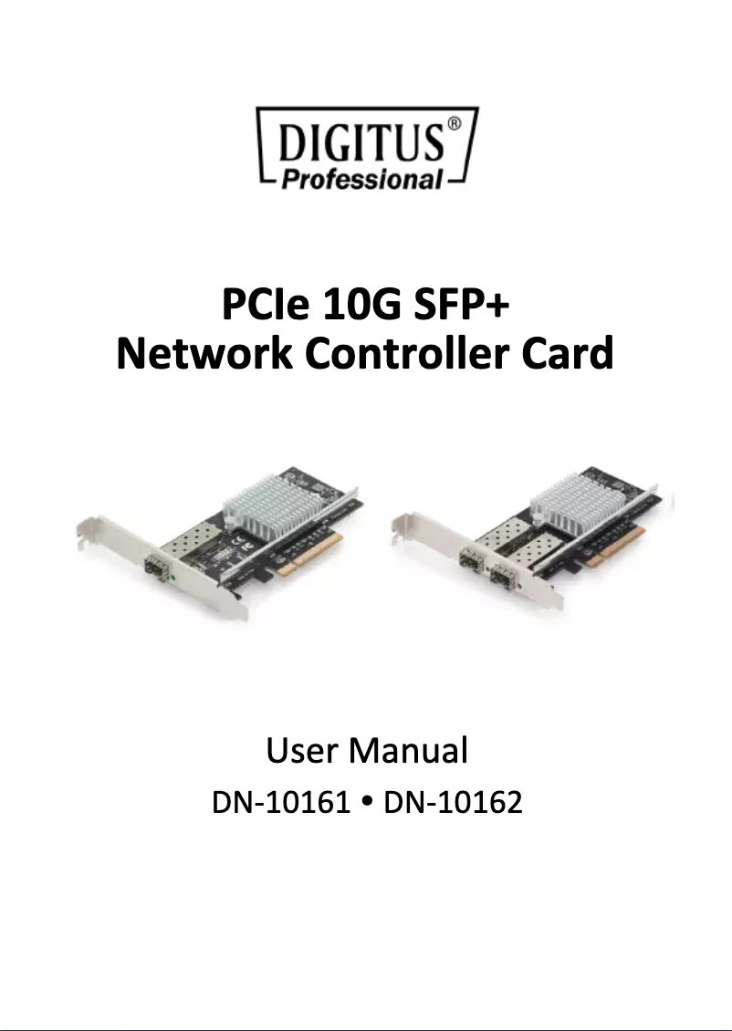 Image de la première page du manuel de l'appareil DN-10162