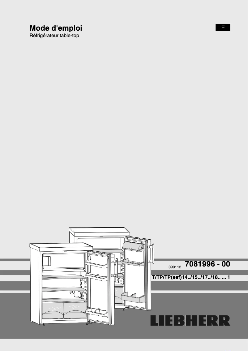 Page n°1 - Manuel utilisateur Liebherr TP 1434-21