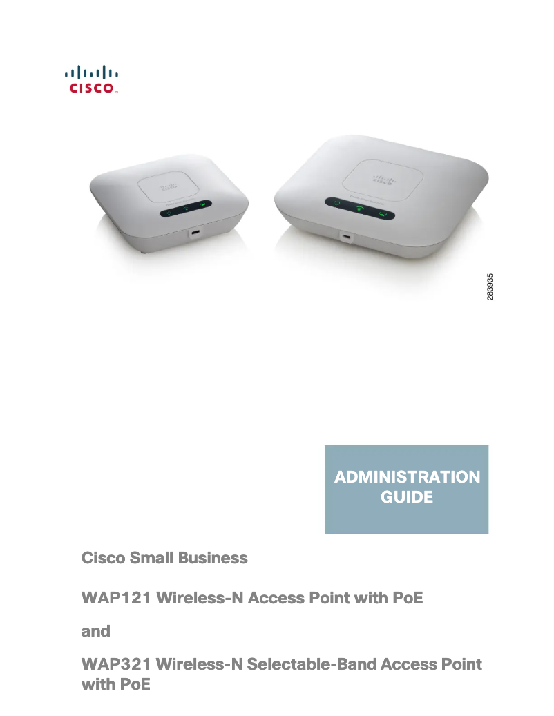 Page n°1 - Manuel utilisateur Cisco WAP121