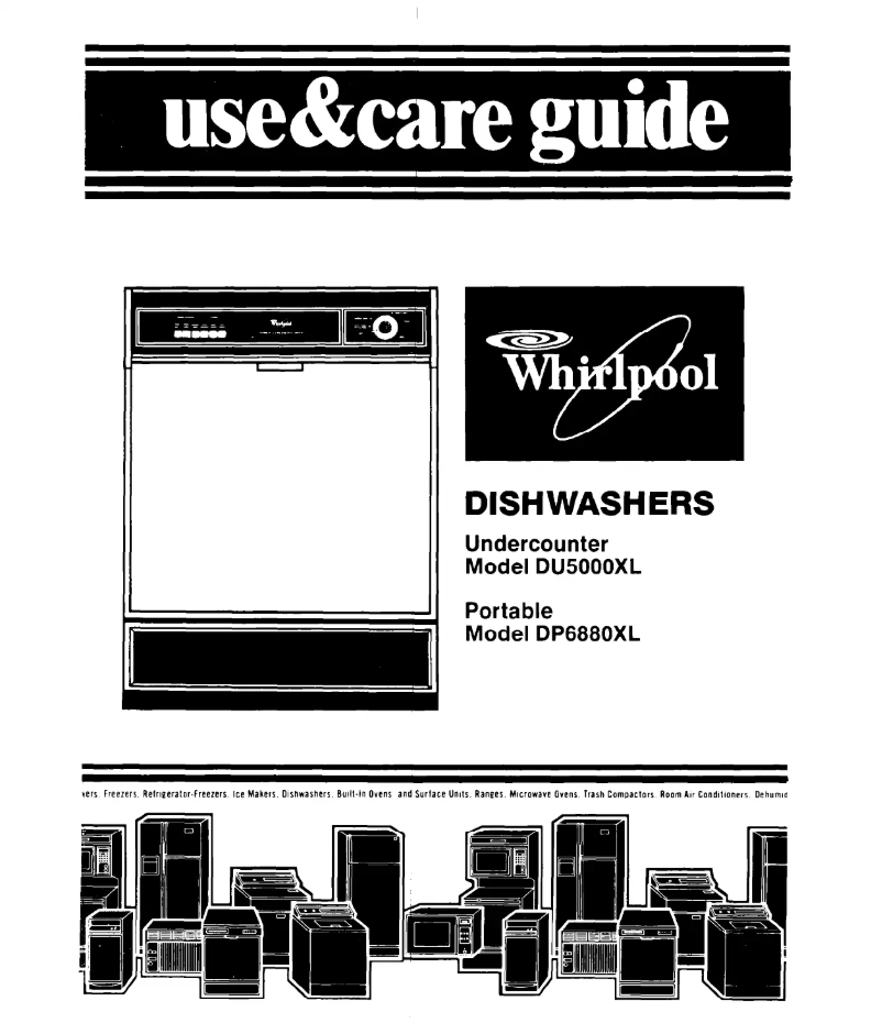 Page 1 de la notice Manuel utilisateur Whirlpool DU5000XL0