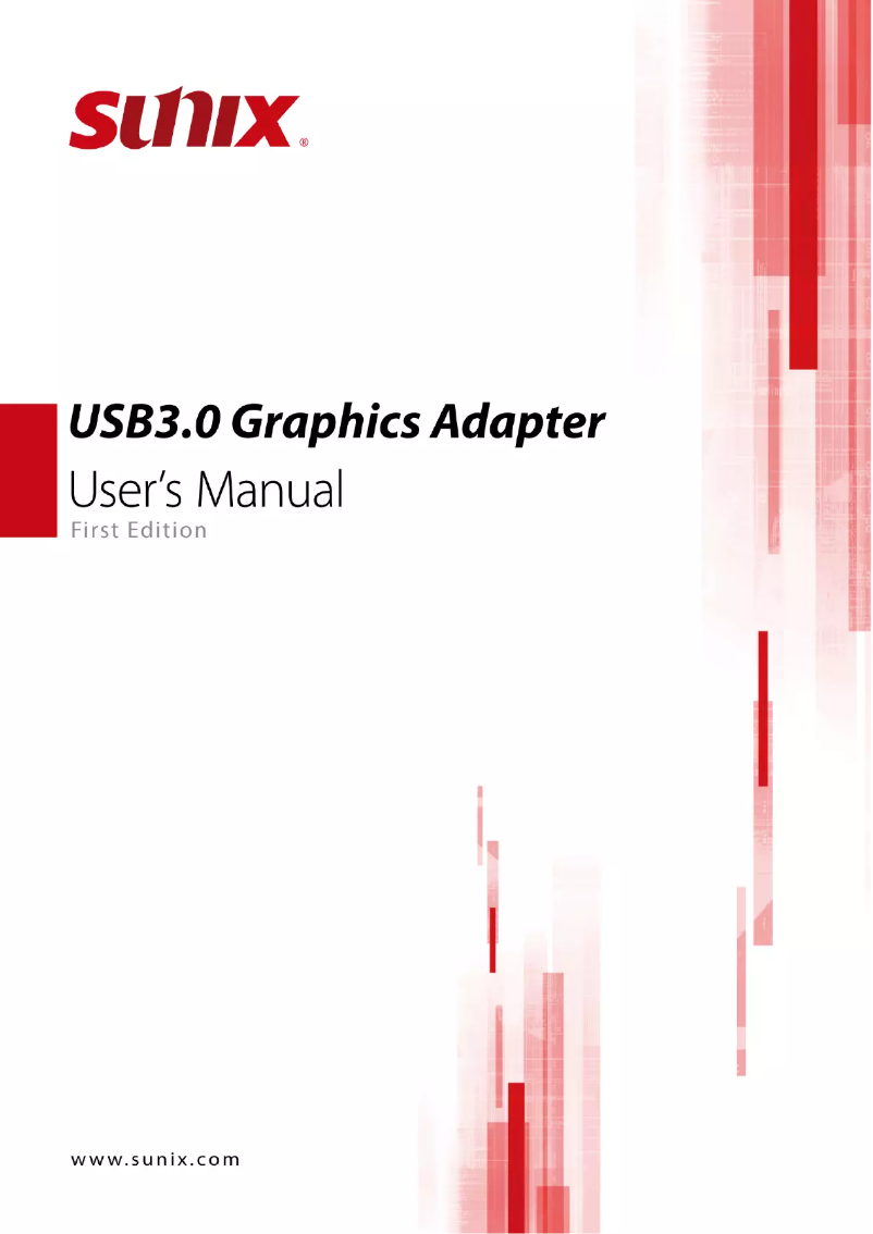 Page n°1 - Manuel utilisateur Sunix VGA2785