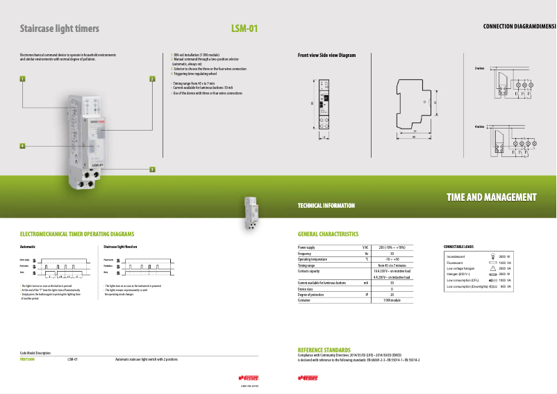 Page n°1 - Fiche technique Vemer LSM-01