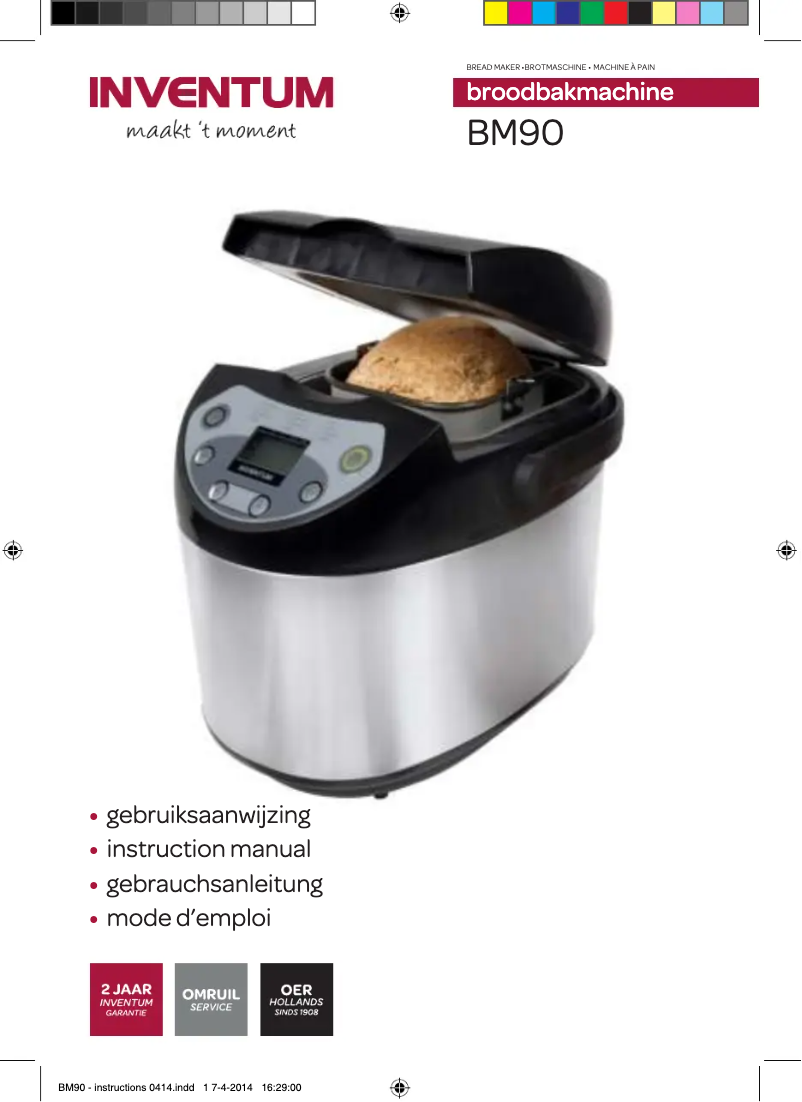 Image de la première page du manuel de l'appareil BM90