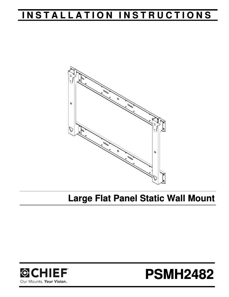 Page n°1 - Manuel utilisateur Chief PSMH2482