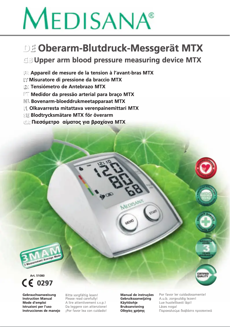 Image de la première page du manuel de l'appareil 51080 MTX