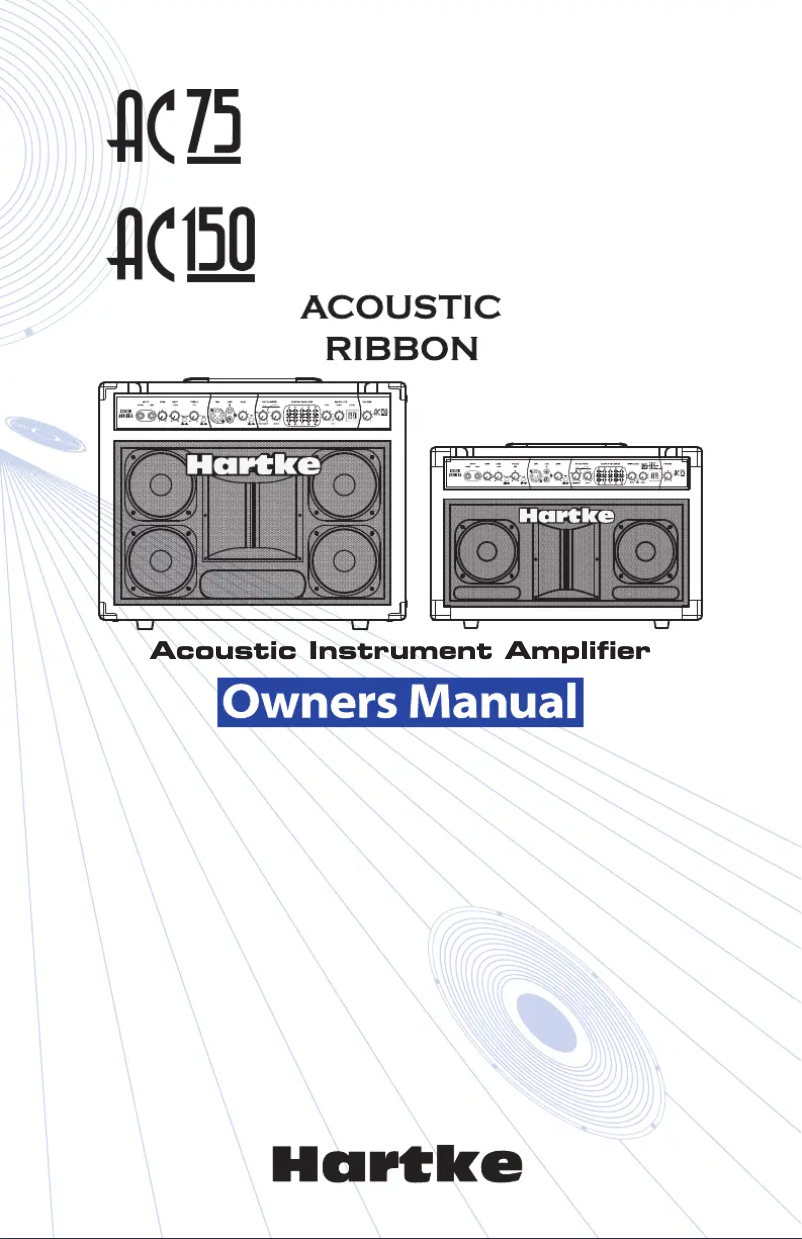 Page n°1 - Manuel utilisateur Hartke AC150