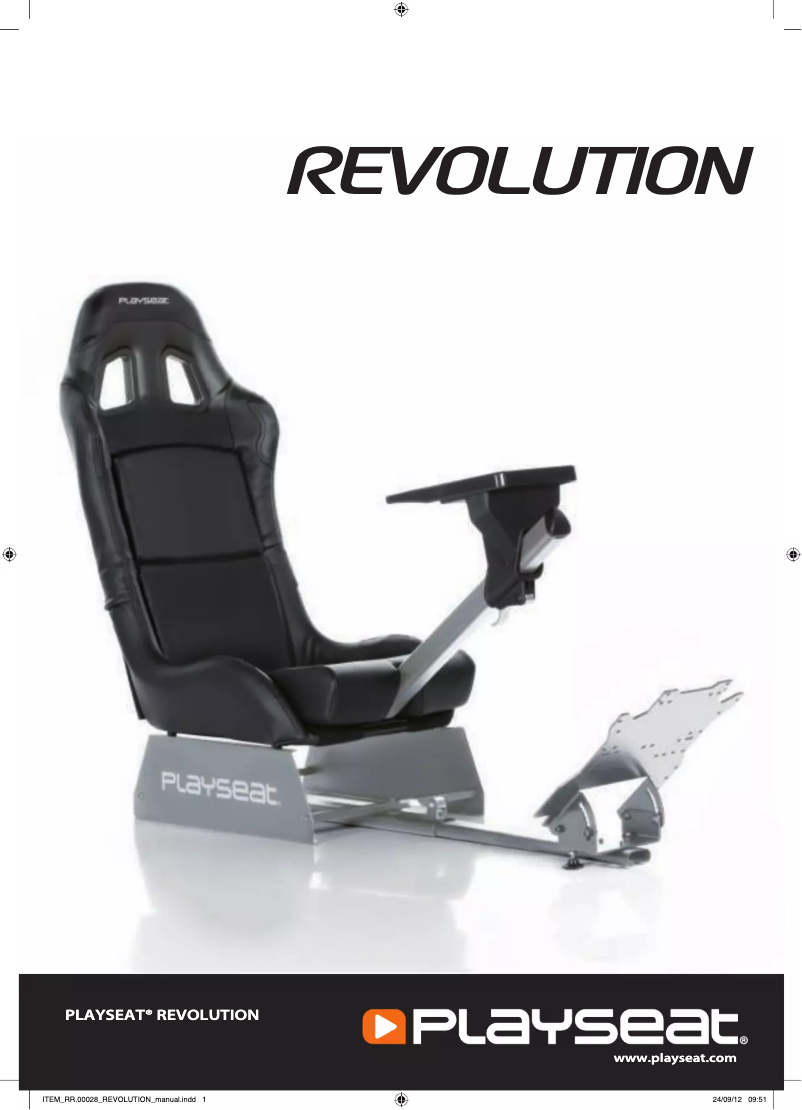 Page 1 de la notice Manuel utilisateur Playseat Revolution