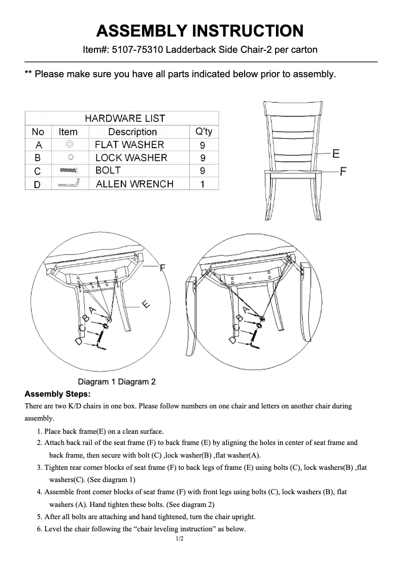 Image de la première page du manuel de l'appareil 5107-75310