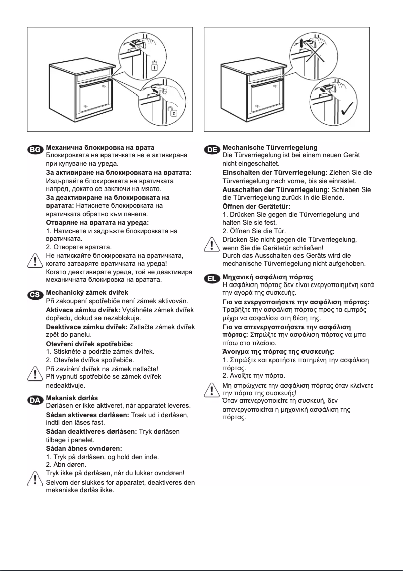 Page n°1 - Manuel utilisateur AEG BE3002421M