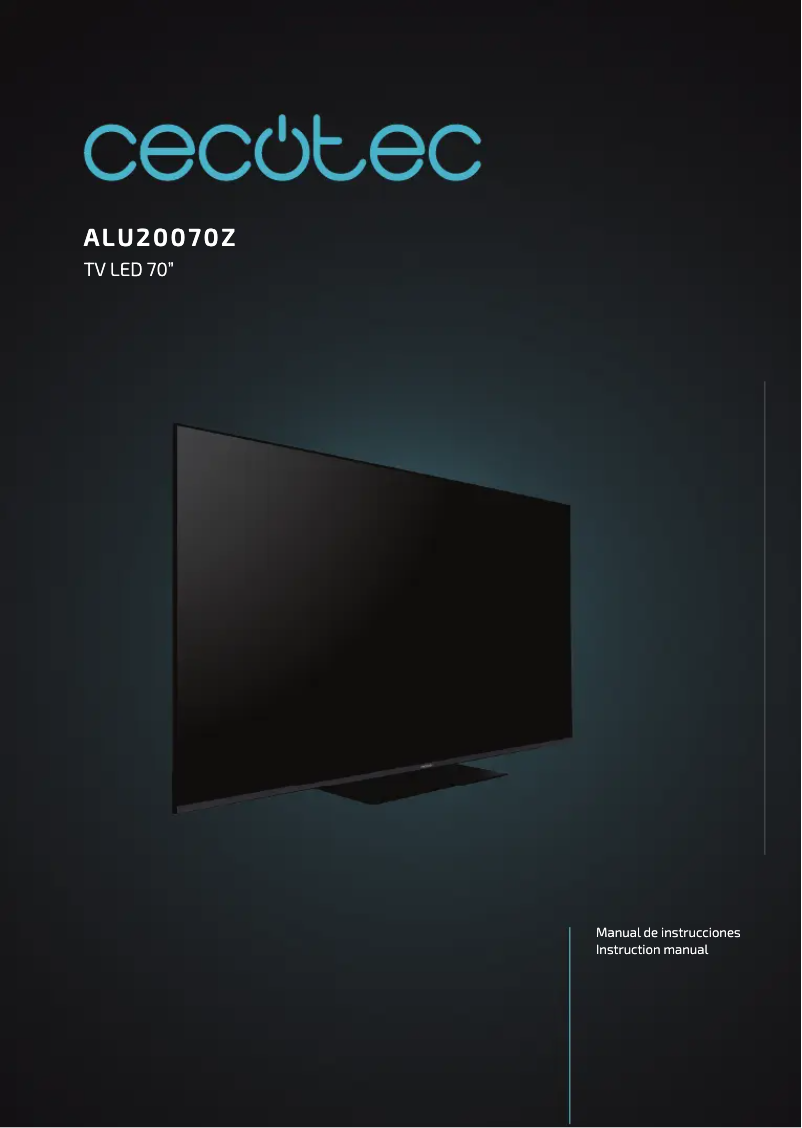 Página 1 del manual Manual de usuario Cecotec ALU20070Z