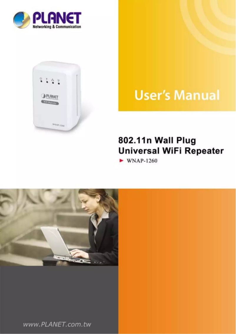 Image de la première page du manuel de l'appareil WNAP-1260-EU
