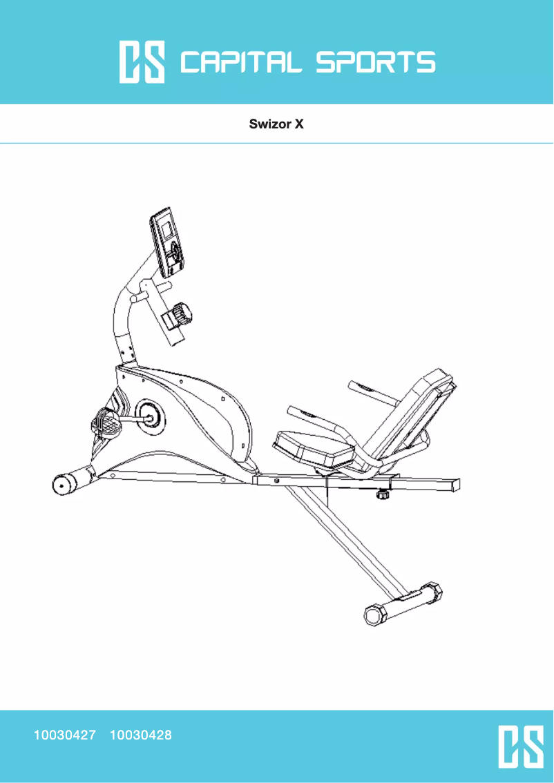Page 1 de la notice Manuel utilisateur Capital Sports Swizor X