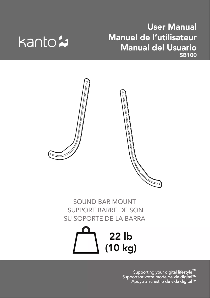 Página 1 del manual Manual de usuario Kanto SB100