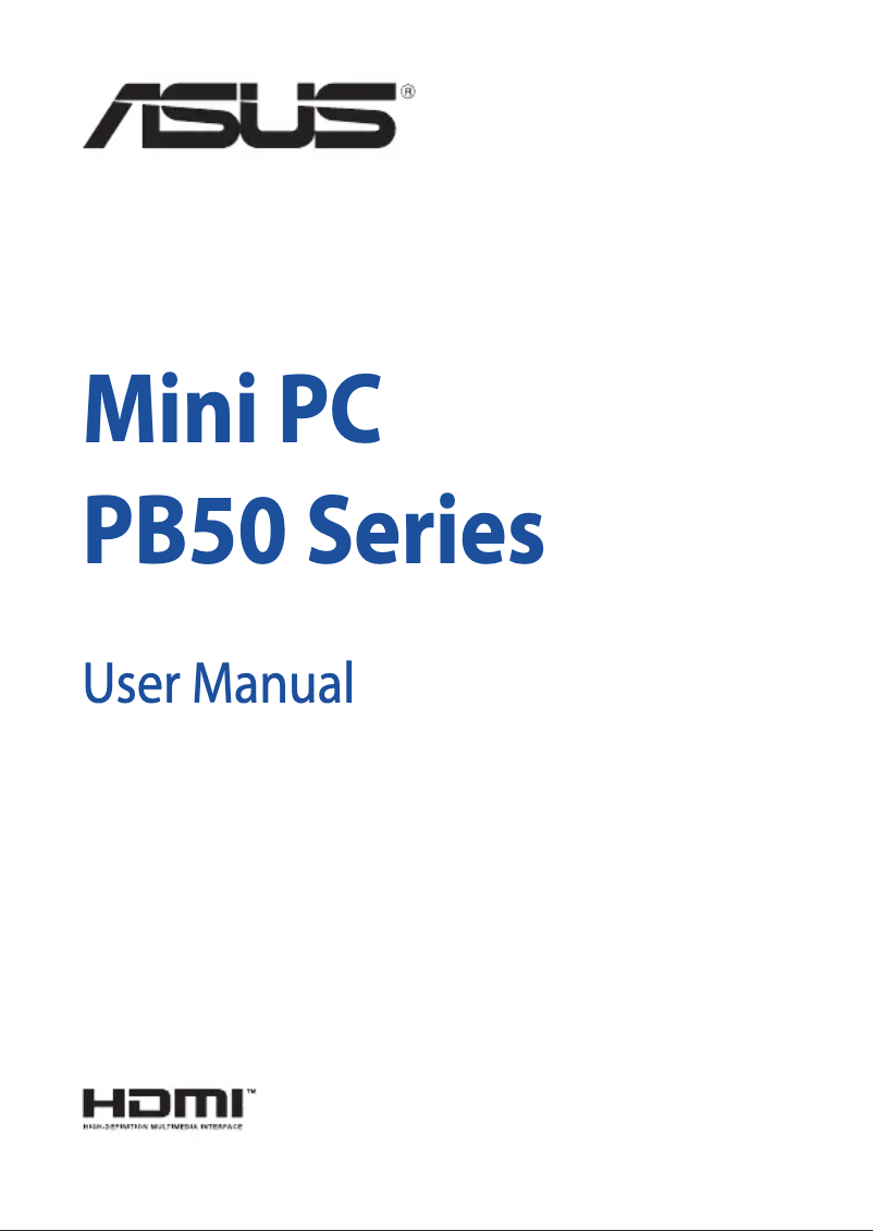 Page 1 de la notice Manuel utilisateur Asus PB50