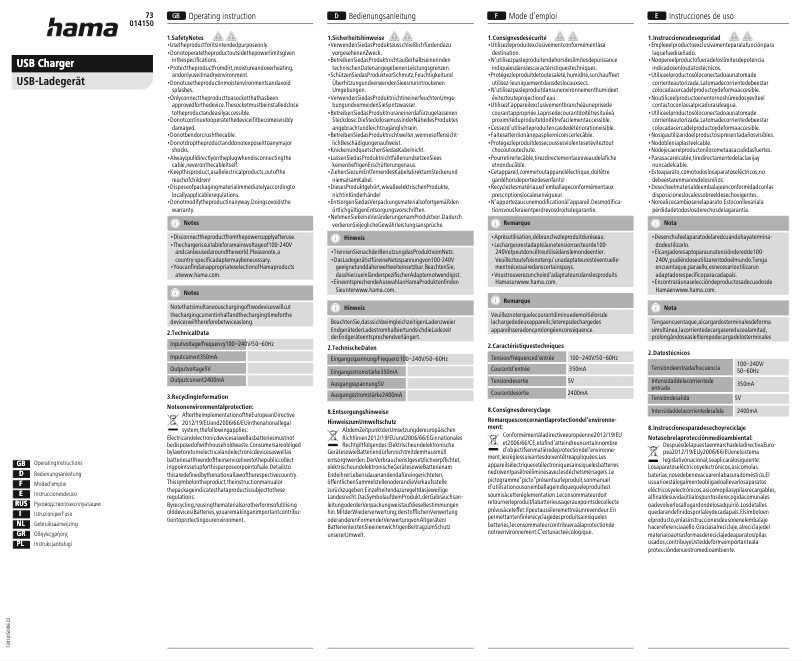 Image de la première page du manuel de l'appareil 014127