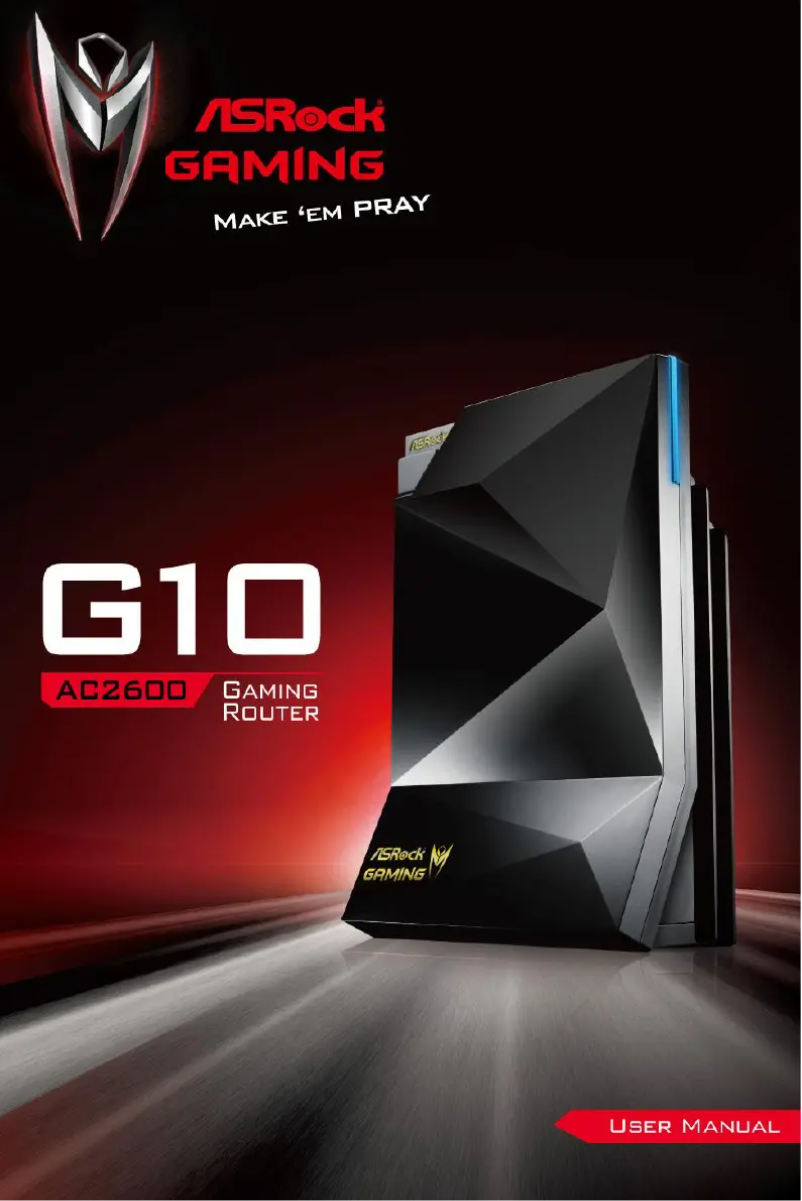 Page 1 de la notice Manuel utilisateur Asrock G10 AC2600