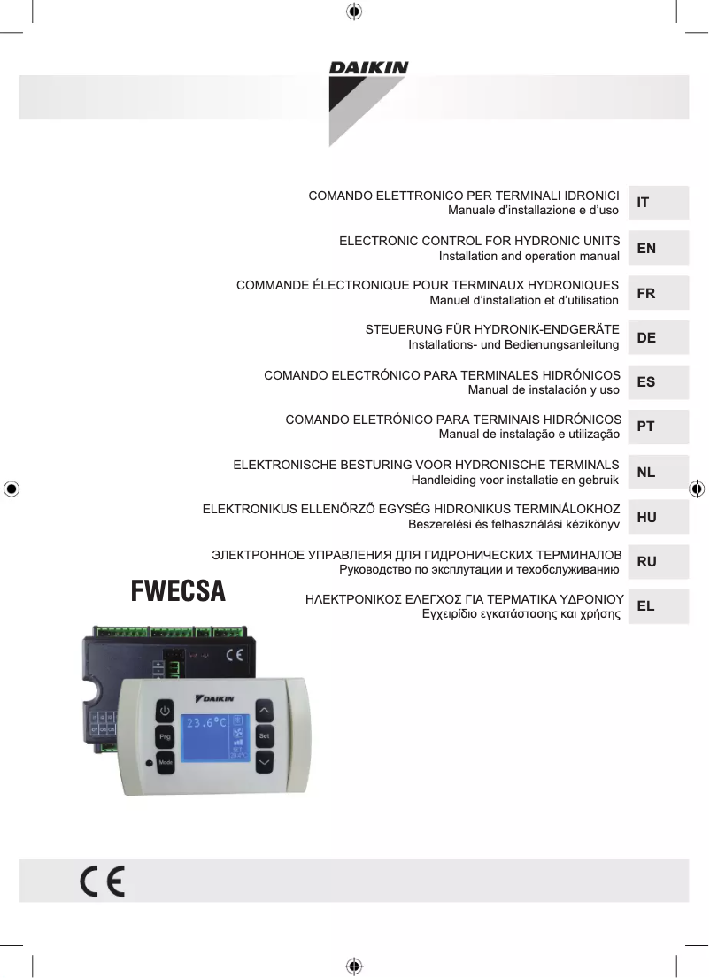 Page n°1 - Manuel utilisateur Daikin FWP02AATN6V3