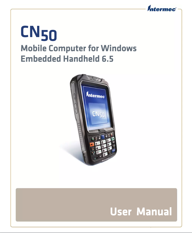 Page n°1 - Manuel utilisateur Intermec CN50