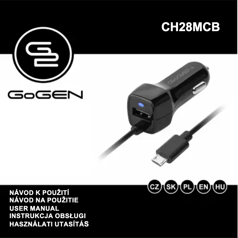 Page 1 de la notice Manuel utilisateur GoGen CH28MCB