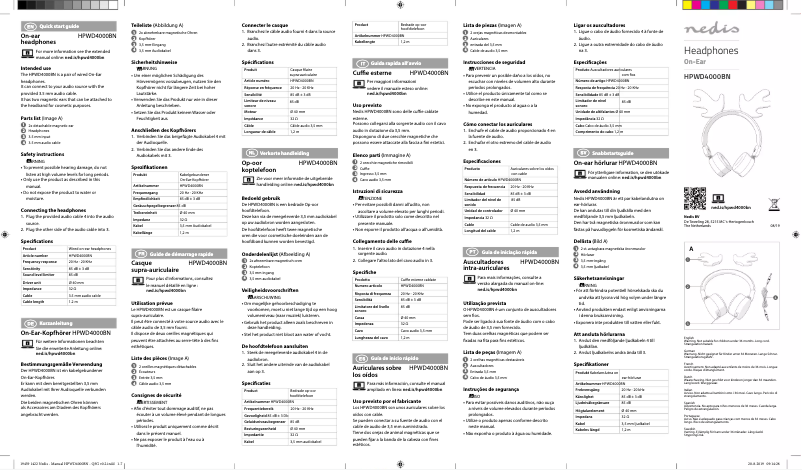 Page n°1 - Manuel utilisateur Nedis HPWD4000BN
