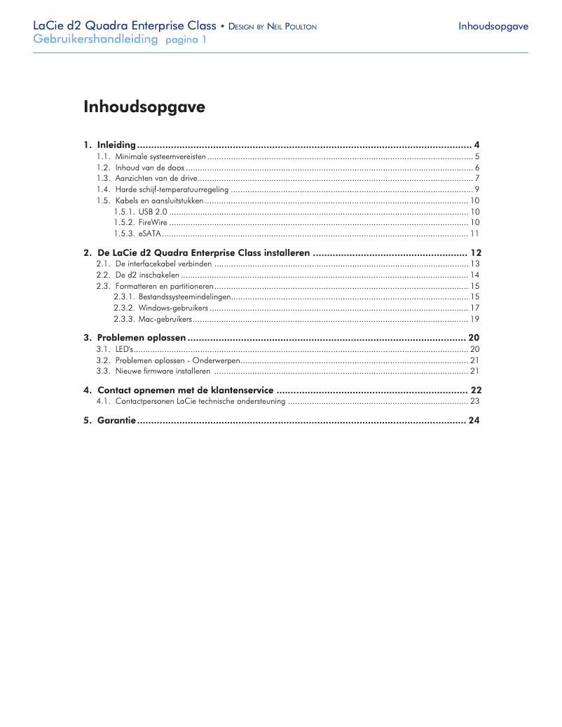 Image de la première page du manuel de l'appareil d2 Quadra Enterprise