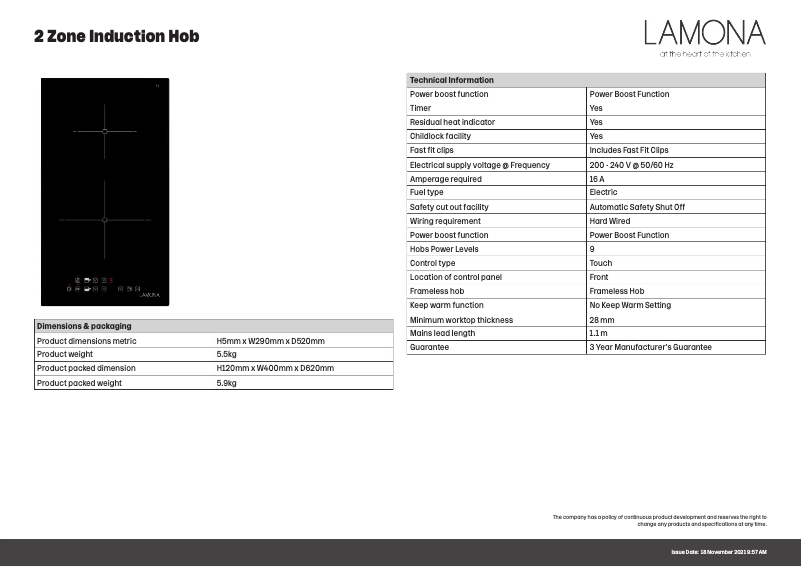 Image de la première page du manuel de l'appareil LAM1890