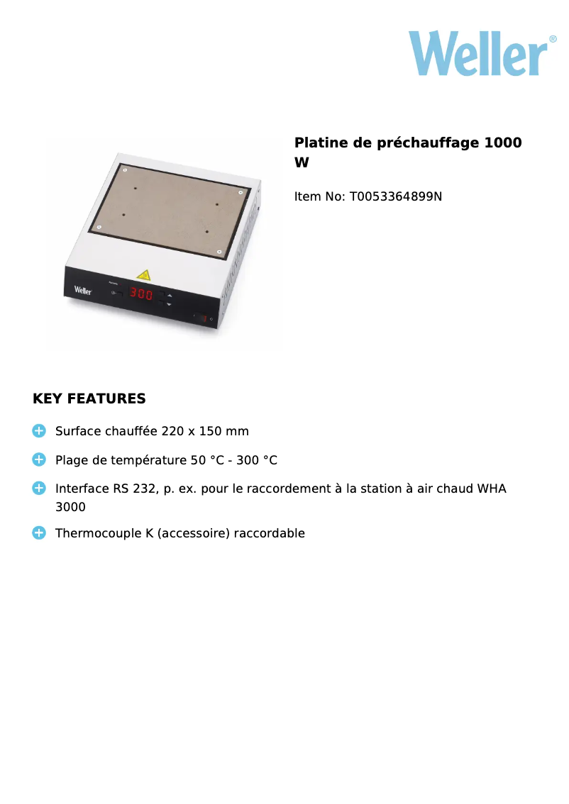 Image de la première page du manuel de l'appareil WHP 1000