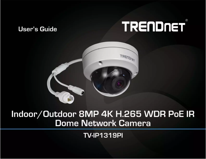 Page n°1 - Manuel utilisateur TRENDnet TV-IP1319PI