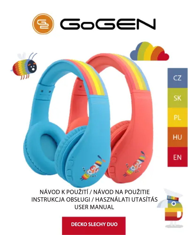 Page n°1 - Manuel utilisateur GoGen Decko Slechy Duo