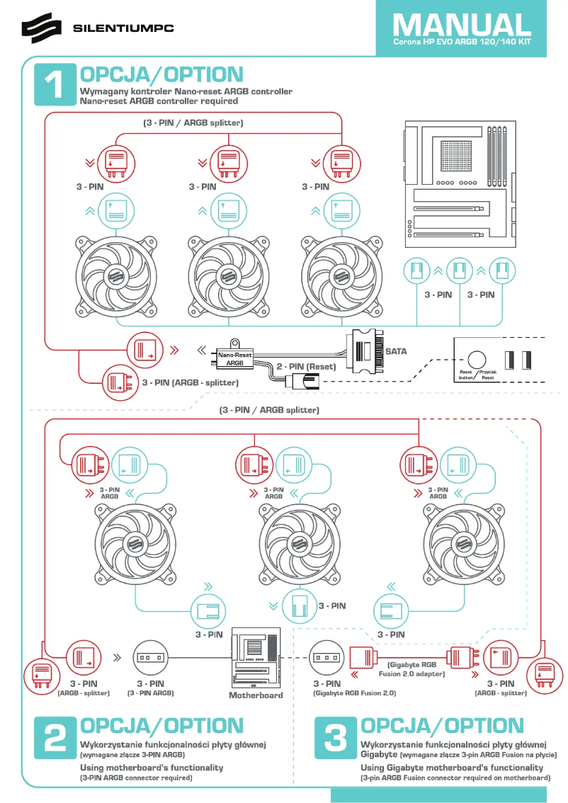 Page 1 de la notice Manuel utilisateur ENDORFY Corona HP EVO ARGB 140