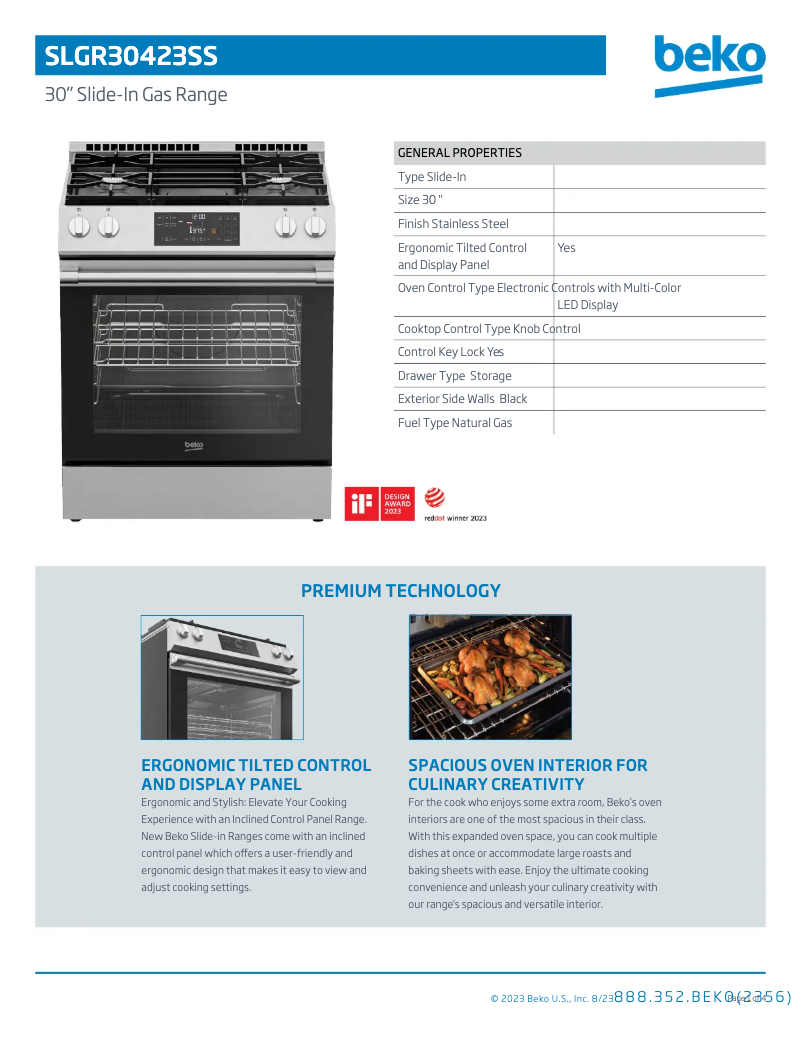 Image de la première page du manuel de l'appareil SLGR30423SS