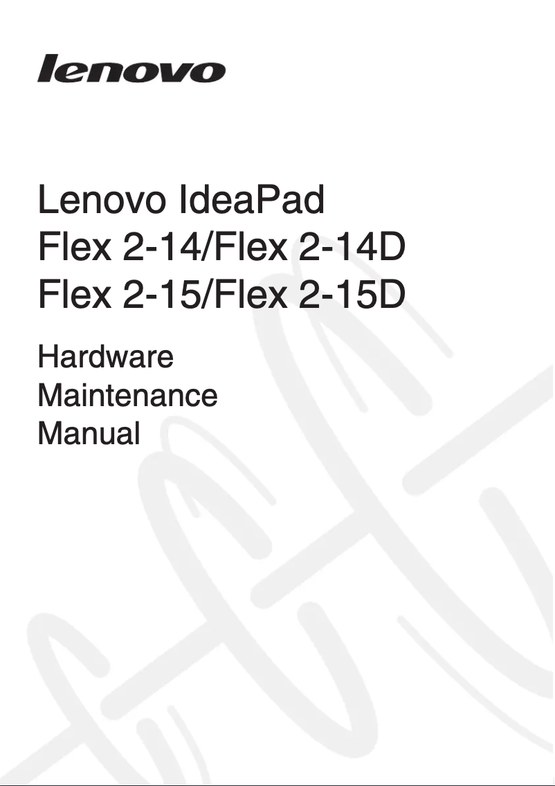 Página 1 del manual Manual de usuario Lenovo IdeaPad Flex 2 14
