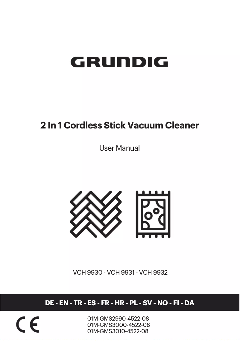 Page n°1 - Manuel utilisateur Grundig VCH 9932