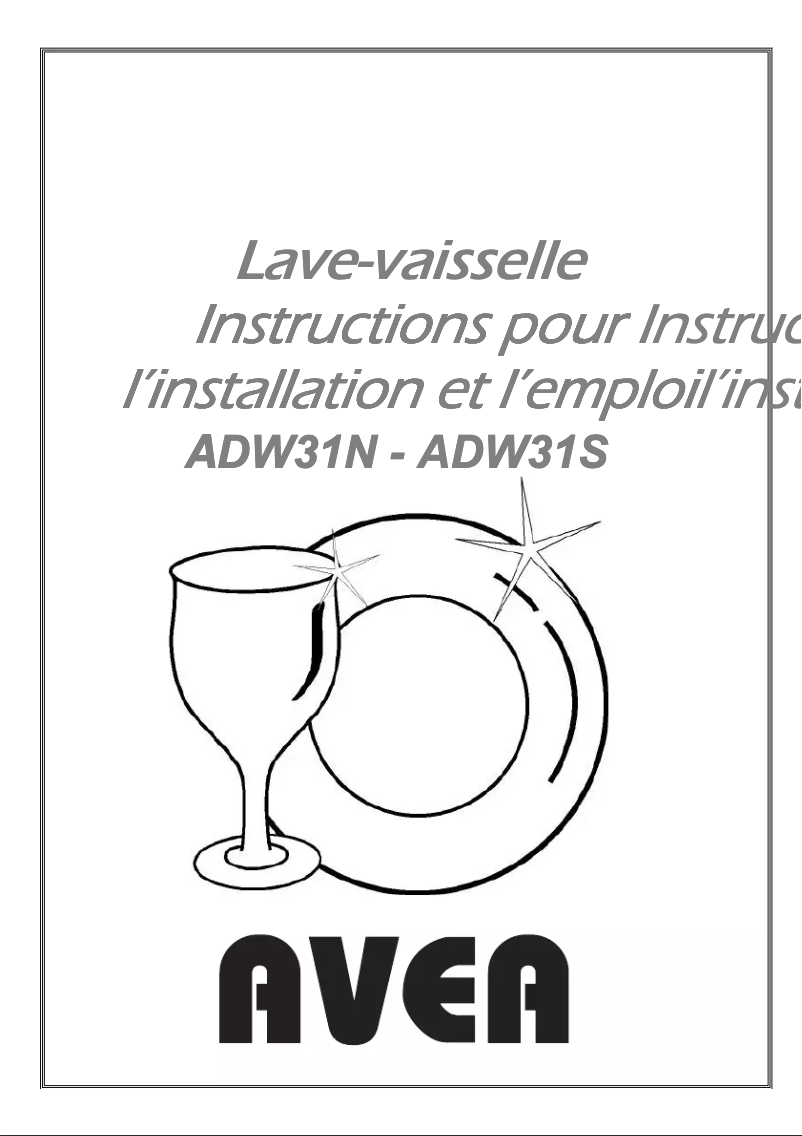 Page n°1 - Manuel utilisateur AVEA ADW31N
