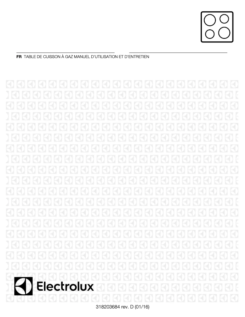Page 1 de la notice Manuel utilisateur Electrolux EW30GC55PS