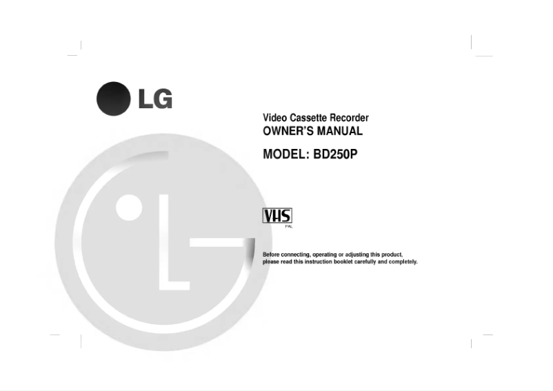 Image de la première page du manuel de l'appareil ABD250P