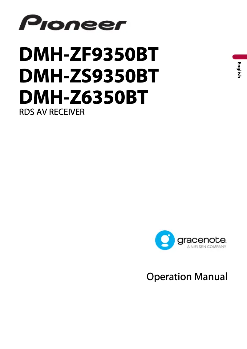 Image de la première page du manuel de l'appareil DMH-ZF9350BT