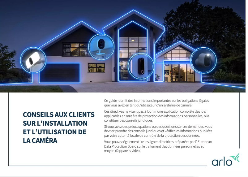 Page 1 de la notice Guide d'installation Arlo Go 2
