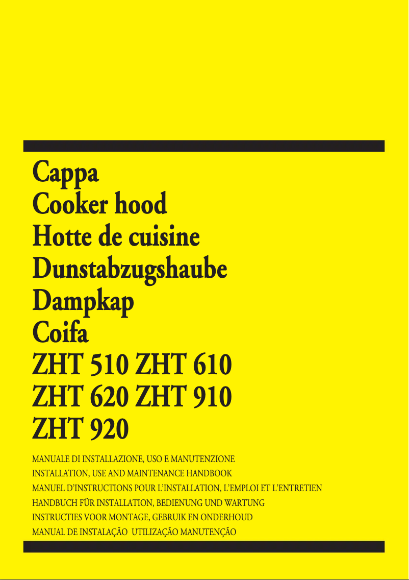 Page 1 de la notice Manuel utilisateur Zanussi ZHT920W