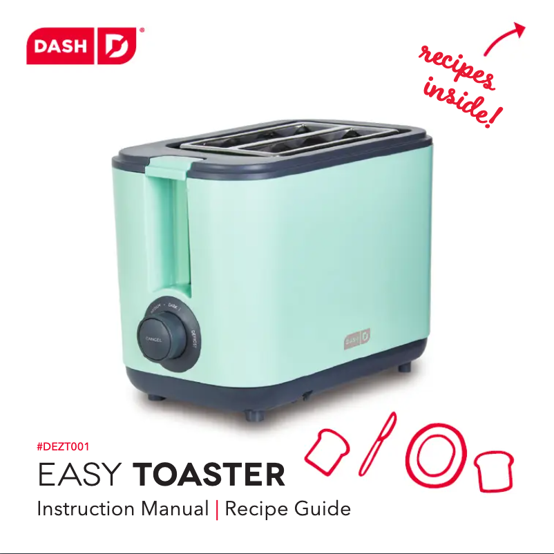 Image de la première page du manuel de l'appareil Easy Toaster DEZT001AQ